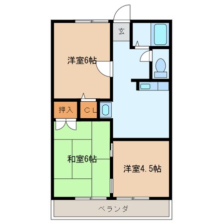 シティハイム富岡の物件間取画像